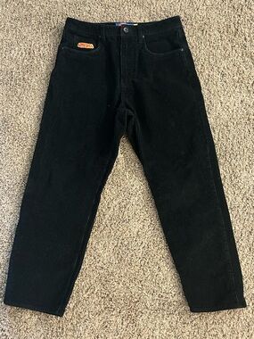 Black Corduroy Men’s Pants by empyre 
 - Classic Straight Fit